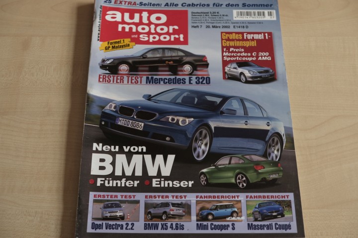 Deckblatt Auto Motor und Sport (07/2002)